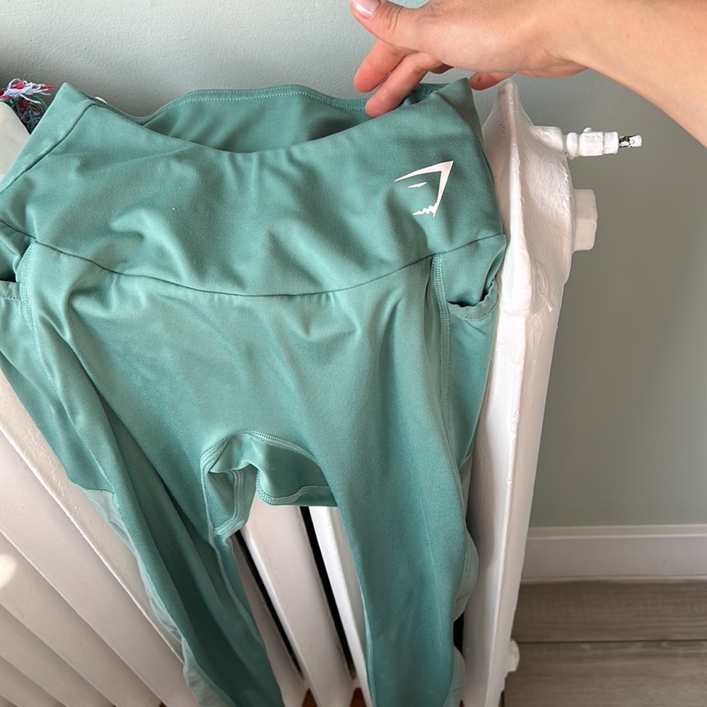 Gymshark Training Mesh Leggings - Light Green